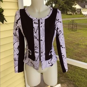 Joseph Ribkoff Black & White Soft Jacket~Free Shipping!